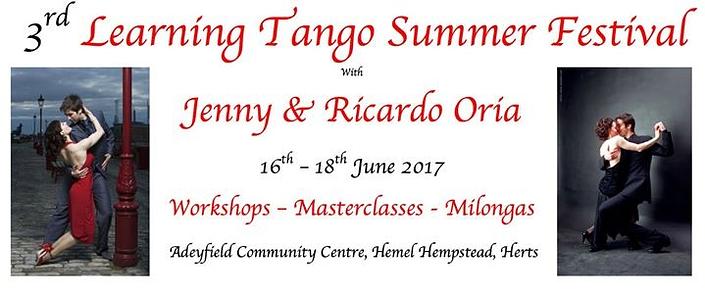 flyer image for Learning Tango Summer Festival
