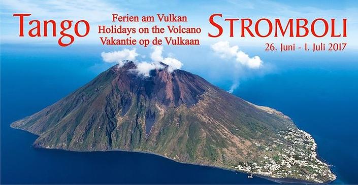 flyer image for Tango holidays on the Volcano Stromboli