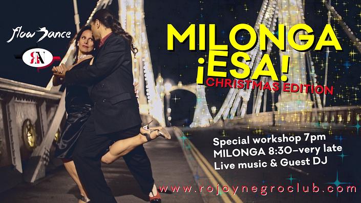 flyer image for Milonga ESA Christmas edition