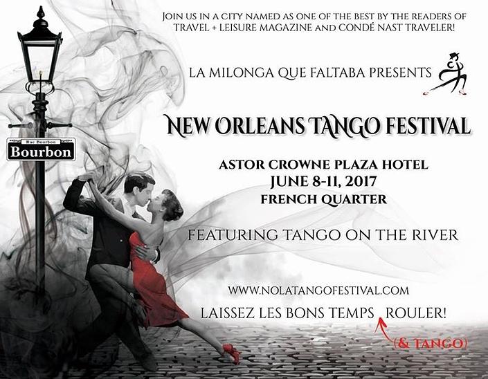 flyer image for New Orleans Tango Festival
