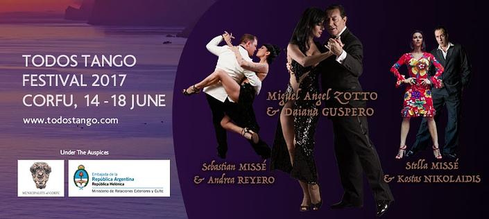 flyer image for Todos Tango Festival Corfu 2017