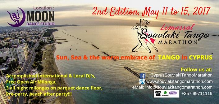 flyer image for Limassol Souvlaki Tango Marathon 2nd Edition