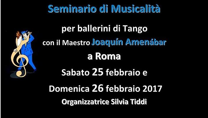 flyer image for Seminario di Musicalita con Il Maestro JOAQUIN AMENABAR