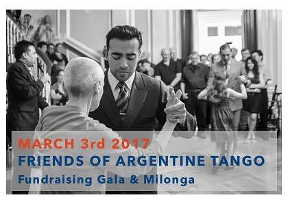 flyer image for FoAT Fundraising Gala and Milonga