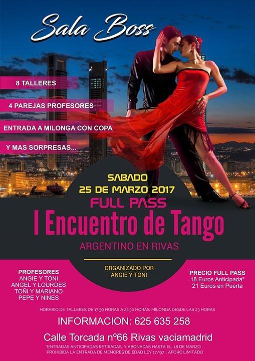 flyer image for I Encuentro de Tango Argentino en Rivas