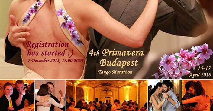 flyer image for 4th Primavera Budapest Tango Marathon