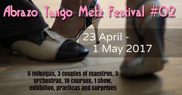 flyer image for Abrazo Tango Metz Festival