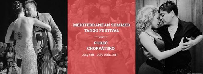flyer image for Mediterranean Summer Tango Festival