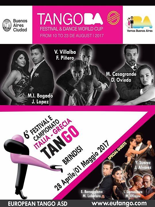 flyer image for 6 Festival Campionato Italiano Tango