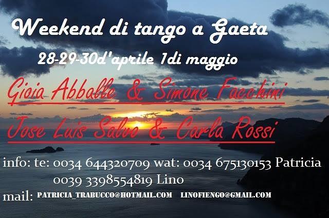 flyer image for Weekend Di Tango a Gaeta