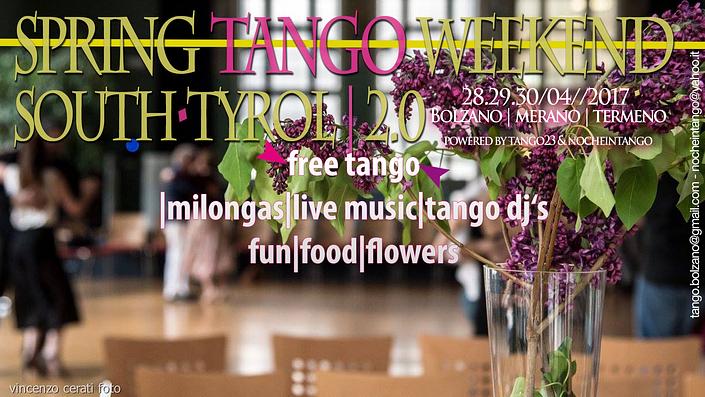 flyer image for Spring Tango Weekend South Tyrol