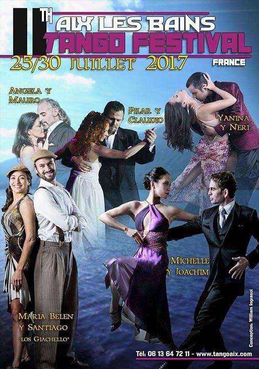 flyer image for 11th Aix Les Bains Tango Festival