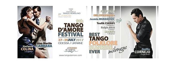 flyer image for 9th Tango dAmore Festival