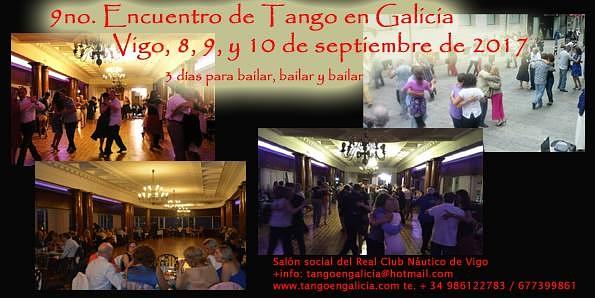 flyer image for 9no Encuentro de Tango en Galicia