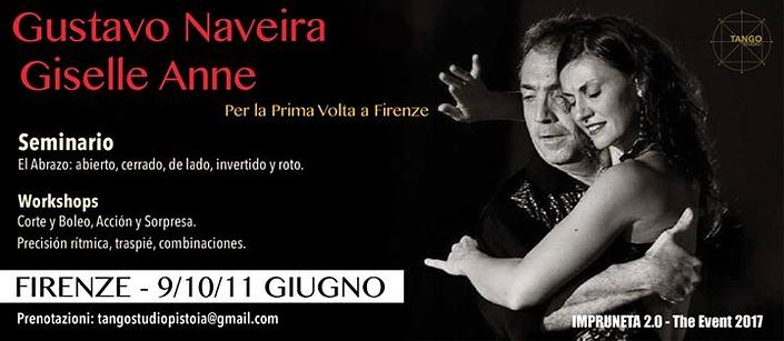 flyer image for Impruneta 2 0 Gustavo Naveira Giselle Anne