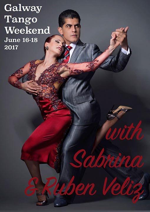 flyer image for Sabrina and Ruben Veliz Tango Seminar Galway