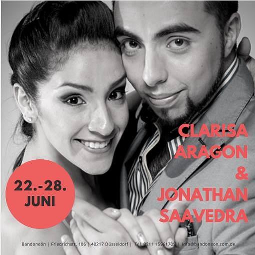 flyer image for Clarisa Aragon Jonathan Saavedra bei Bandoneon
