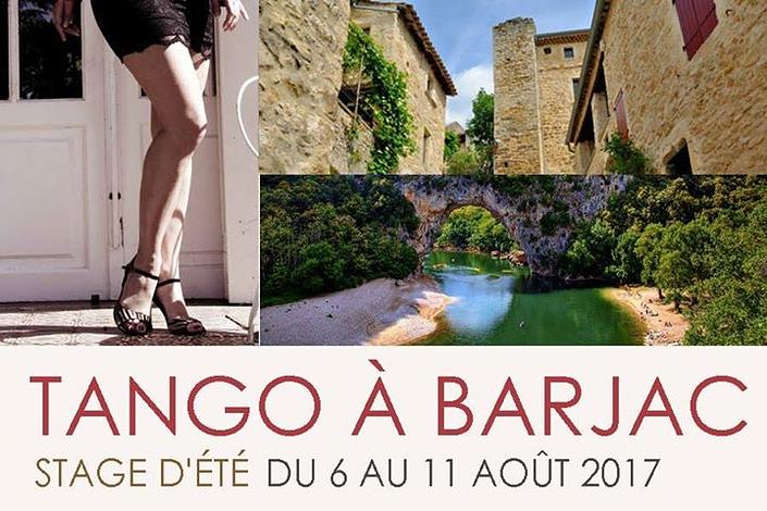 flyer image for Stage d ete tango a Barjac