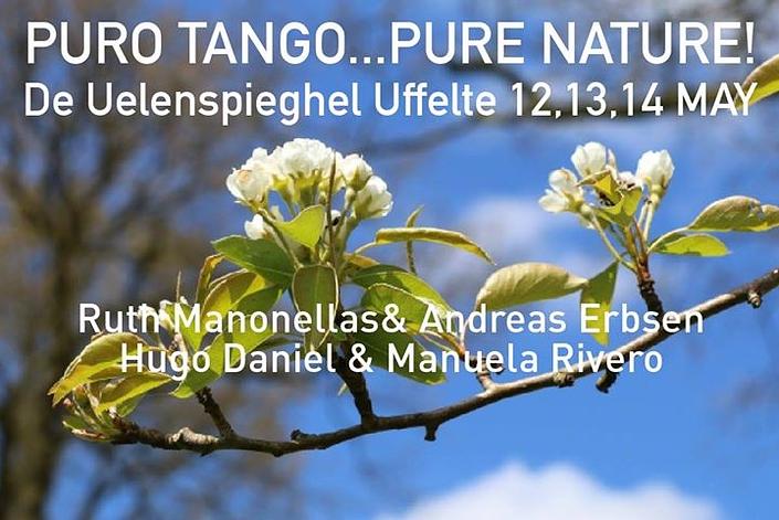 flyer image for Puro Tango Pure Nature weekend in Uffelte
