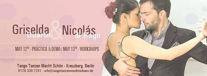 flyer image for Intensive Tango Milonga weekend Demo Practica Workshops