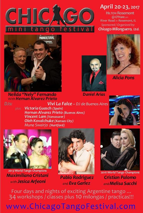 flyer image for 2017 Chicago Mini Tango Festival