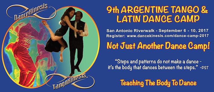 flyer image for Argentine Tango and Latin Dance Camp