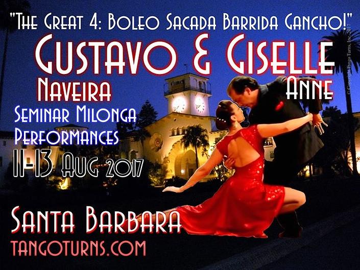 flyer image for Gustavo Naveira Giselle Anne West Coast Engagement