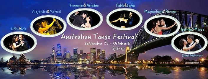 flyer image for Australian Tango Festival