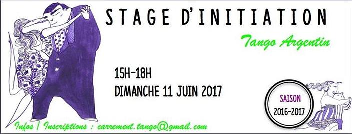 flyer image for Stage dinitiation au Tango Argentin Marseille