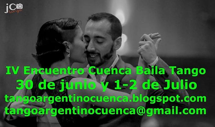 flyer image for IV Encuentro Cuenca Baila Tango