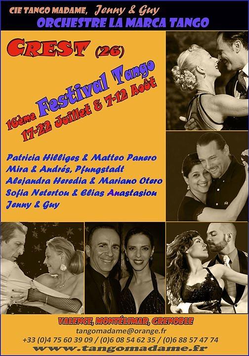 flyer image for Festival Tango de Crest 26