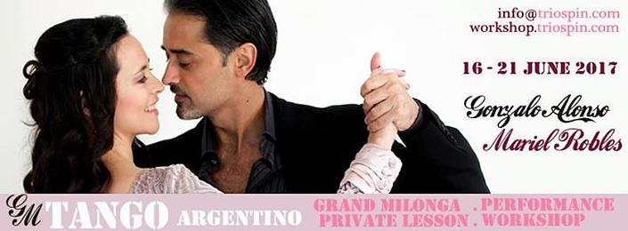 flyer image for Gonzalo Mariel Trio Spin Tango Workshop