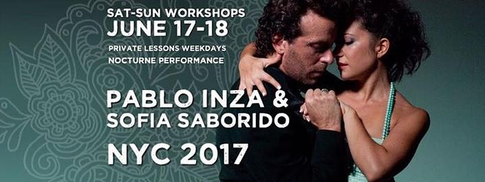 flyer image for Pablo Inza Sofia Saborido NYC