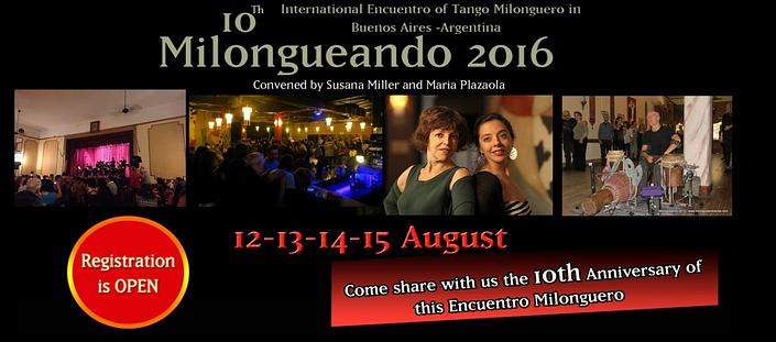 flyer image for Milongueando en B.A 2016