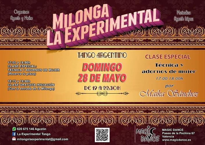 flyer image for Milonga La Experimental