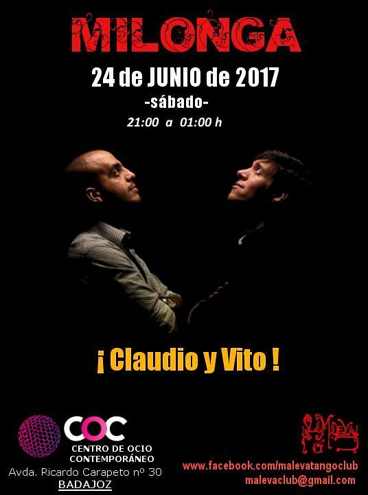 flyer image for La Maleva con Claudio Vito