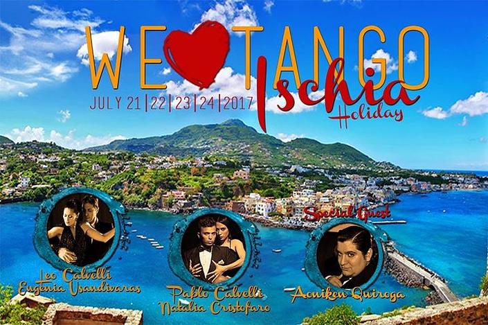 flyer image for We Love Tango Ischia Holiday