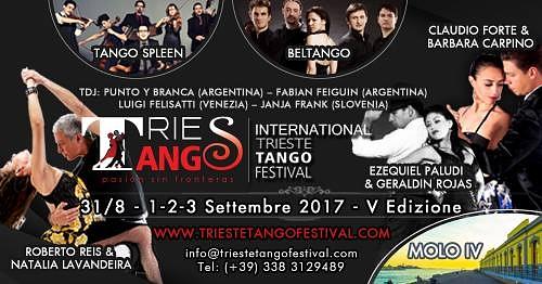 flyer image for V International Trieste Tango Festival