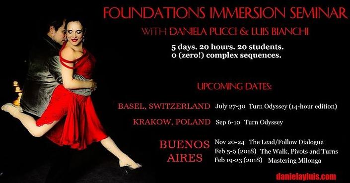 flyer image for The Lead Follow Dialogue 20 Hour Seminar by Daniela Luis