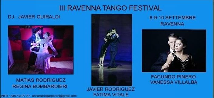 flyer image for III Ravenna Tango Festival