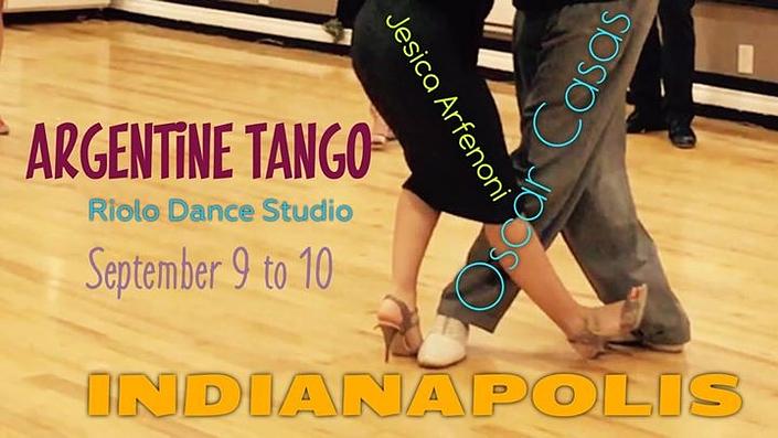 flyer image for Jesica Arfenoni Oscar Casas Argentine Tango Weekend