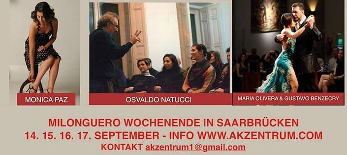flyer image for Milonguero Wochenende Buenos Aires in Saarbrucken