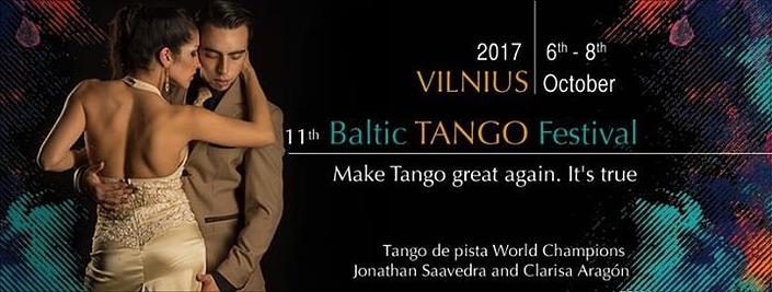 flyer image for XI Baltic tango Festival