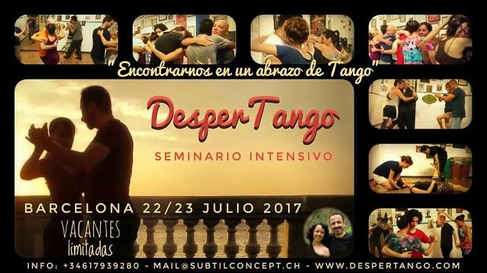 flyer image for Seminario Intensivo DesperTango Barcelona
