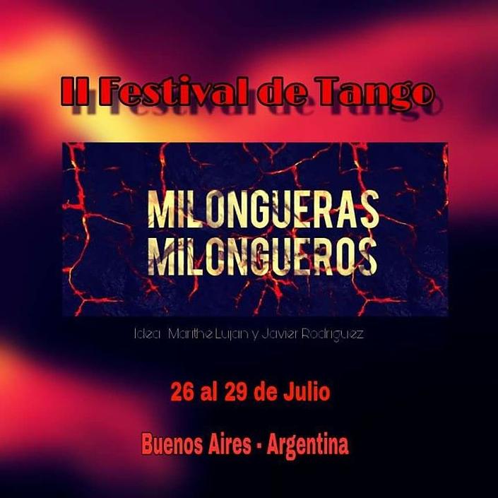 flyer image for MILONGUERAS MILONGUEROS II