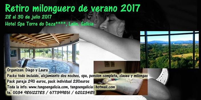 flyer image for Retiro milonguero de verano