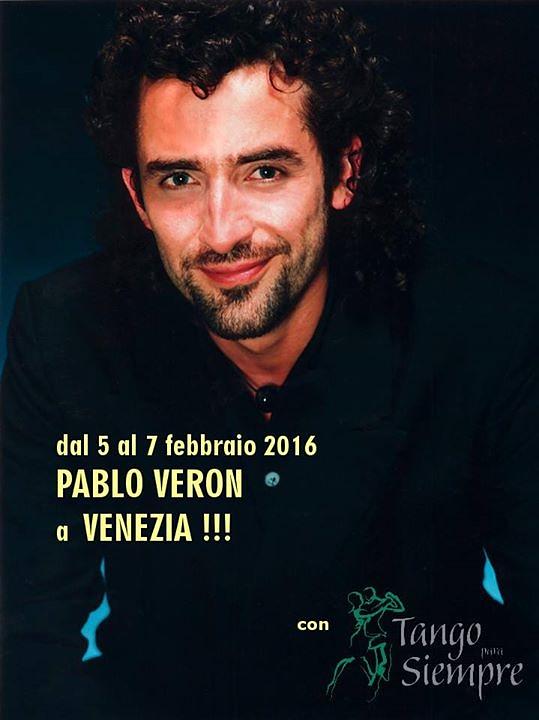 flyer image for PABLO VERON a VENEZIA