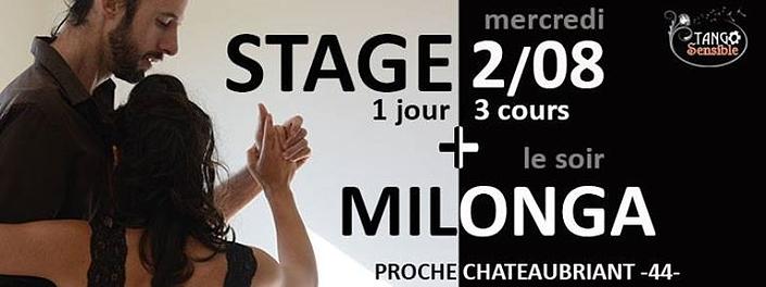 flyer image for Stage Tango et Milonga au Hameau