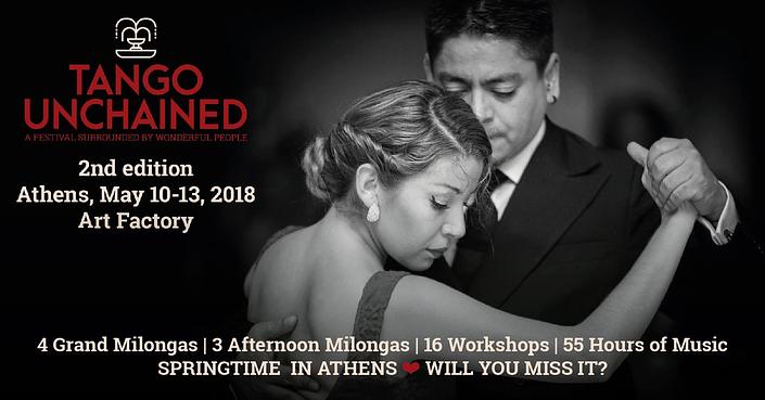 flyer image for 2nd Tango Unchained festival
