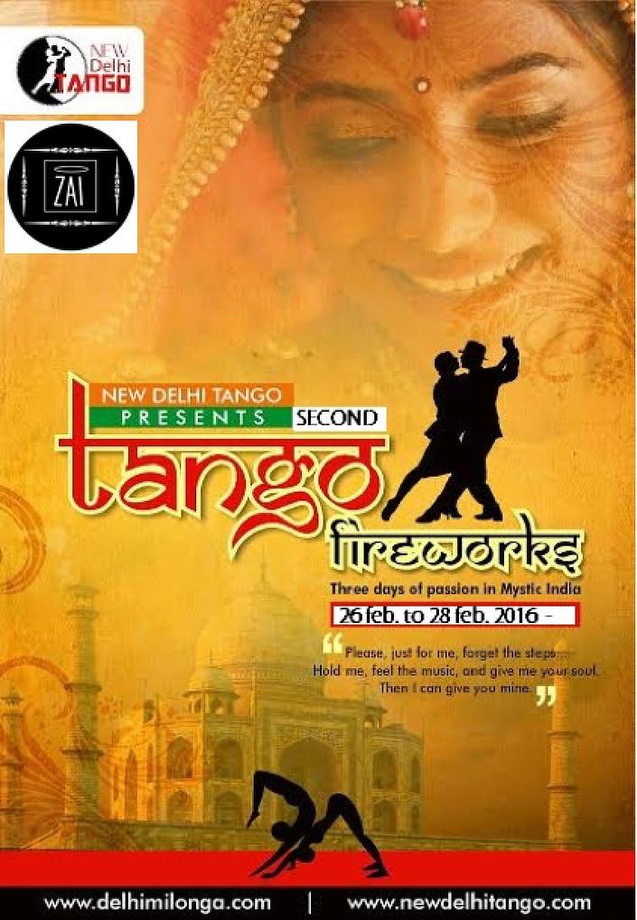 flyer image for Tango Fireworks- Three days of passion in mystic India.